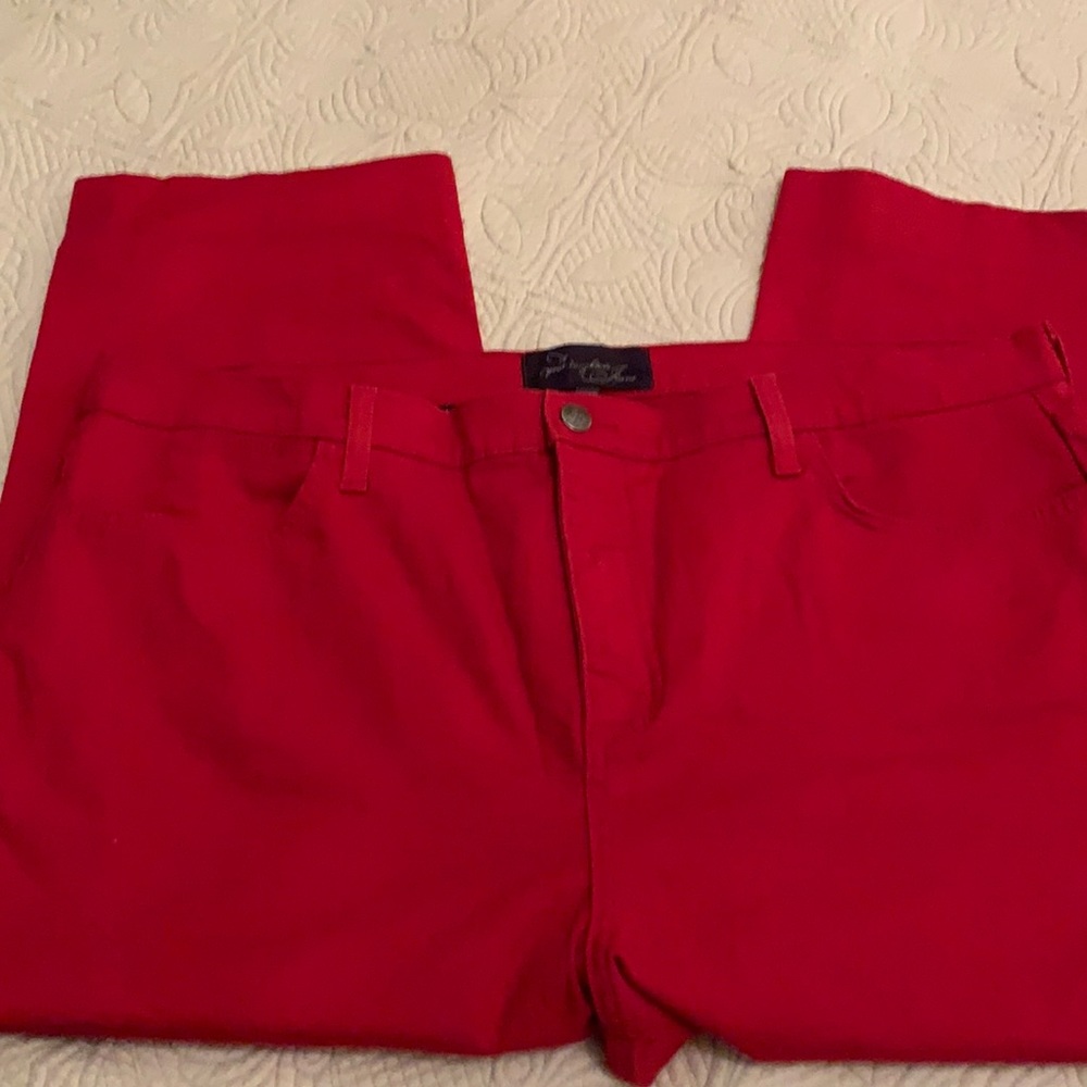 NYDJ Cropped Red Jean
